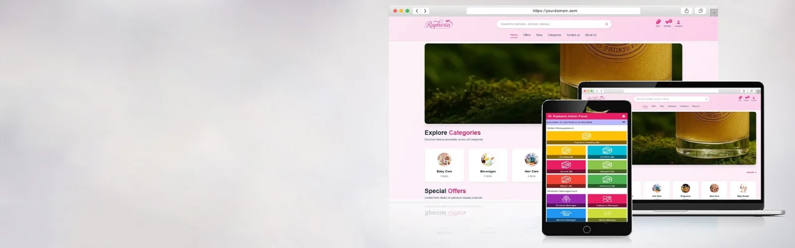Laravel eCommerce & AndroidApp POS ERP