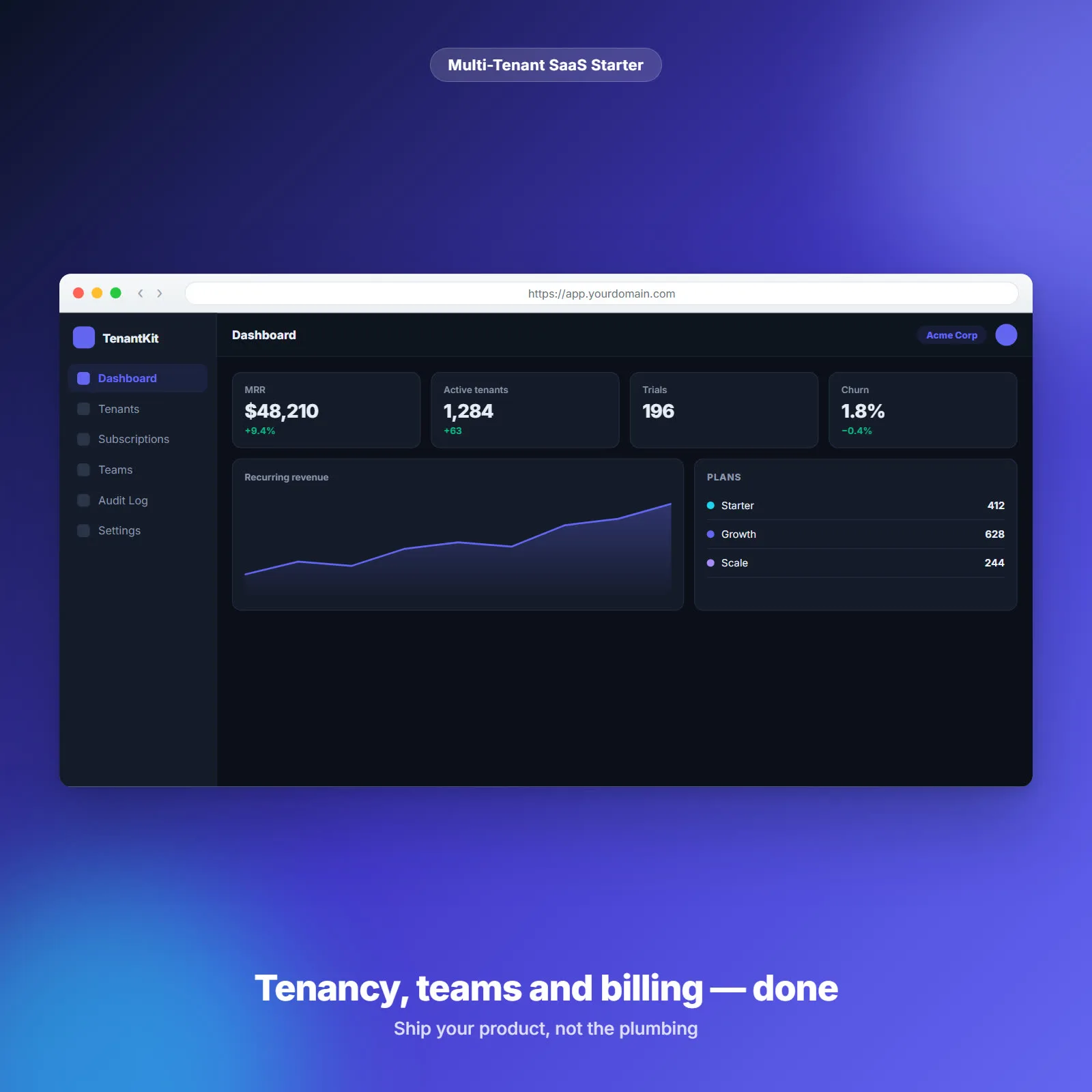 TenantKit — Multi-Tenant SaaS Boilerplate for Laravel
