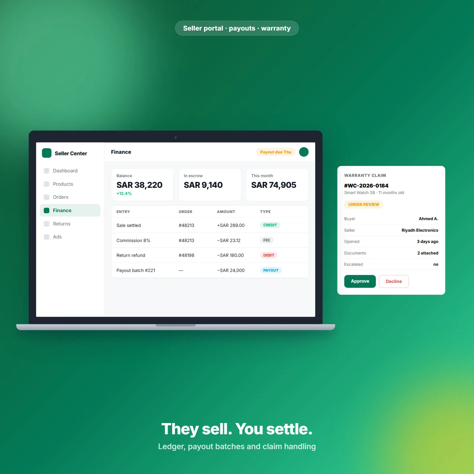 أسواق بركة — سوق متعدد البائعين للمؤسسات (واجهة Laravel وثلاثة تطبيقات Next.js) 2